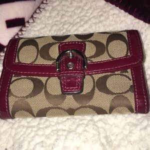 Authentic coach wallet